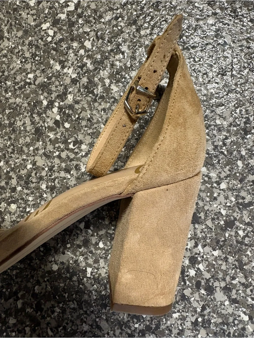 SAM EDELMAN Tan Suede Heels